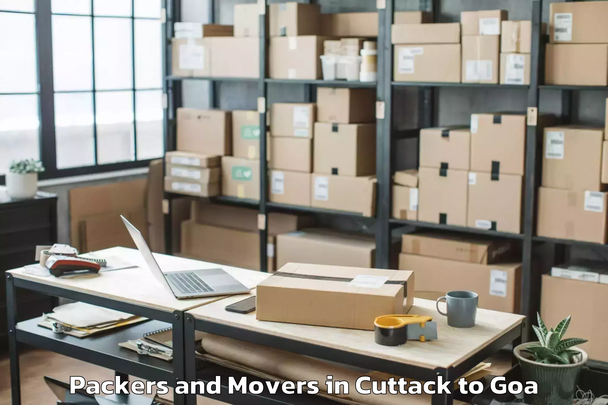 Affordable Cuttack to Bambolim Packers And Movers